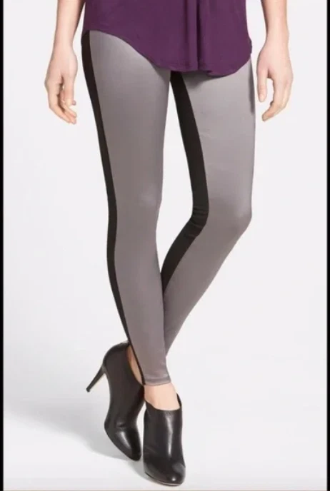 Top Leggings Lysse Sophie Satinado y Ponte Tejido Control Gris Negro Talla S Foto 1 de 4
