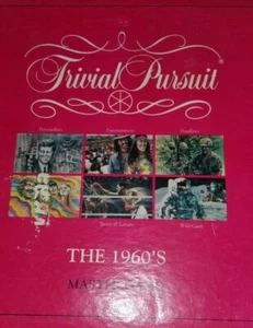 TRIVIAL PURSUIT 1960s MASTER GAME VINTAGE 1990 PARKER BROTHERS No. 6011 COMPLETE - Picture 1 of 4