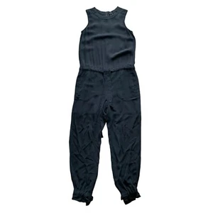Theory Women’s Jumpsuit 4 Black Sleeveless 100% Silk - Picture 1 of 8