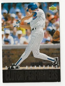 1993 Upper Deck Baseballkarte #R18 "Clutch Performers" Ryne Sandberg Vintage HOF - Bild 1 von 2