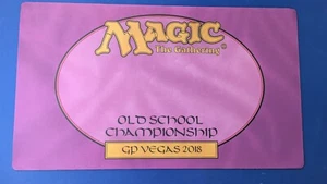 MTG Old School Championship GP Vegas 2018 Magic The Gathering MTG TCG Playmat - Picture 1 of 3