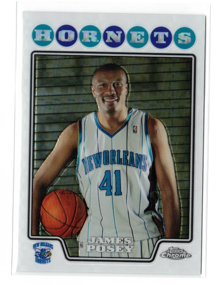2008-09 Topps Chrome JAMES POSEY XFRACTOR PARALLEL #81 HORNETS /288 - Image 1 of 1