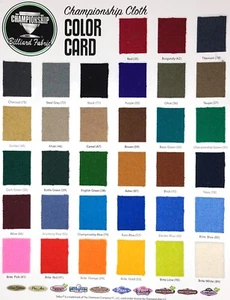 Championship Invitational w/Teflon 9' Pool Table Felt - Choose Color - Picture 1 of 27