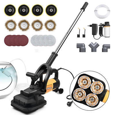 Betonschleifer mit 4 x Schleiftopf Mauerfräse Putzfräse 3800W Sanierungsfräse DE - Bild 1 von 4