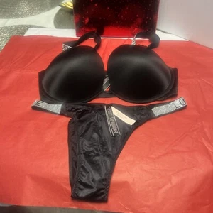 Victoria’s Secret Very sexy Push Up Bra 34DD And M Size Underwear V.S Brazilian - Picture 1 of 9