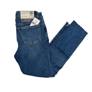 DL1961 Girl’s Chloe Skinny Jeans Size 12 Distressed NWT - Picture 1 of 9