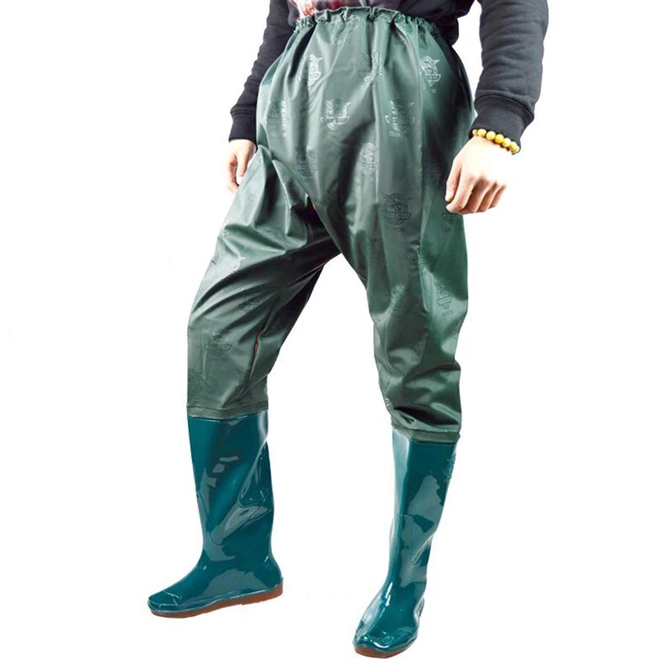 Fishing Hip Waders Mens Womens Wading Pants Hunting Bootfoot Waterproof and PVC - Image 1 of 1