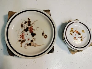 8 Pce Dinner Plate & Side Plate For 4 Vintage Retro Four Seasons Collection... - Picture 1 of 3