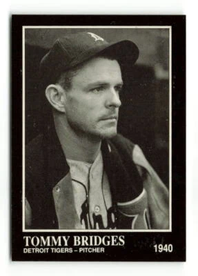 1991 THE SPORTING NEWS CONLON COLLECTION #180 TOMMY BRIDGES DETROIT TIGERS - Image 1 of 2