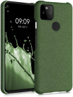 kwmobile Fabric Case Compatible with Google Pixel 5a 5G - Hard green 