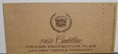 1968 Cadillac Owners Protection Plan Models Calais DeVille Eldorado 61 60S 75 - Image 1 of 4