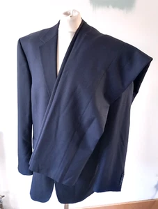 Tuta Alfred Brown per Palmer London 2 pezzi monopetto blu 100% lana 42R - Foto 1 di 23