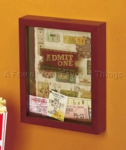 Admit One Movie Ticket Stub Andenken Aufbewahrungsbox Laden Display Wand Wohndeko - Bild 1 von 1