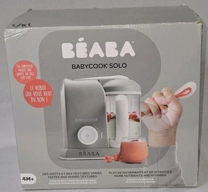 Beaba Babycook Solo 4 in 1 Baby Food Maker Cooker Blender Steam Gray USED - Picture 1 of 9