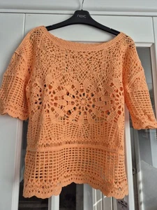 Next Lovely Crochet Style Top Size M BNWT RRP £24 - Picture 1 of 3