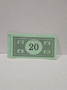 1996 Monopoly $20 X5 Replacement Money Parts - Picture 1 of 2