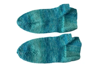 Selbstgestrickte,handgestrickte Socken , Sneaker Gr. 39 - 40, 6 Fach Wolle . - Bild 1 von 1