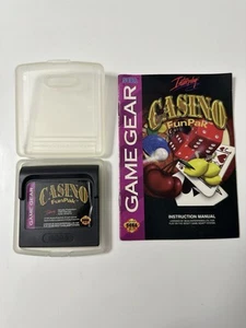 Casino FunPak Sega Game Gear with manual Vintage Video Games - Clean - Tested🔥 - Afbeelding 1 van 6