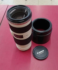 Telephoto zoom lens for CANON Model EF 70 200mm F4 L IS USM CANON - Picture 1 of 6
