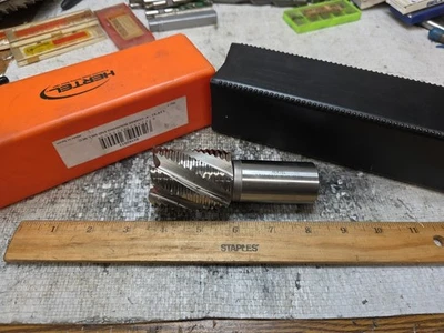 HERTEL 1 3/4 × 1 1/4 M-42 粗铣 6 FLUTE,4-1/2 英寸 OAL 1-1/4 英寸轴 — 第 1/4 张图片