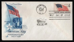 #1132 4c U.S. Flag, Art Craft FDC **ANY 5=FREE SHIPPING** - Picture 1 of 1