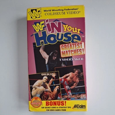 WWF 1996 Coliseum Video In Your House Greatest Matches NTSC VHS Bret Hart WWE  - Image 1 of 3