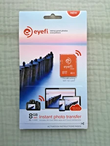 Eye-Fi Mobi Card 8GB eyefi Carte WiFi Lan Digitalkamera Video card - Picture 1 of 4