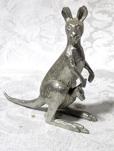 Australian Kangaroo Pewter Figurine - Picture 1 of 8