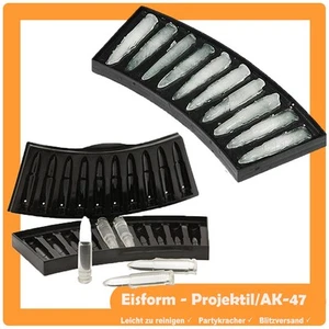AK47 Magazin Eiswürfelform 3D Patronen Party Eiswürfel Deckel Munition Schwarz - Picture 1 of 5
