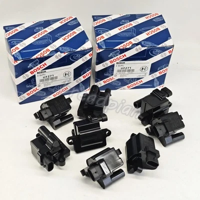 8 Pack Bosch UF271 12558693 Ignition Coils For Chevy GMC 4.8L 5.3L 6.0L D581 - Imagem 1 de 4