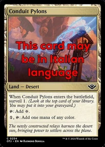 MTG CONDUIT PYLONS FOIL EXC - PILONI DELLA CONDUZIONE 254 - OTJ - MAGIC - Picture 1 of 1