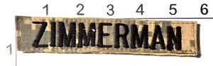 ZIMMERMAN Patch U.S. Army Digitial Camouflauge Camo Embroidered Hook Loop Name - Picture 1 of 1