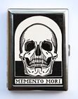 Memento Mori Skeleton Cigarette Case Wallet Business Card Holder