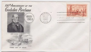 TurtlesTradingPost - Gadsden Purchase- 1953 #1028 FDC- Fleetwood Cachet - Picture 1 of 1