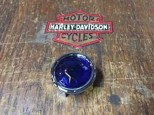 HARLEY-DAVIDSON JEWELED BLUE DOT FOR ANY PLASTIC LENS CUSTOM FIT SOLD EACH B26 - Picture 1 of 9
