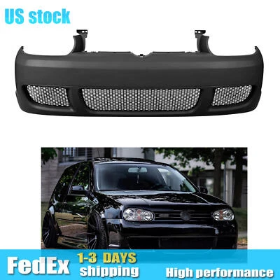 For 1999-2005 Volkswagen Golf MK4 R32 Style Front Bumper Cover with Mesh Grille Foto 1 de 3