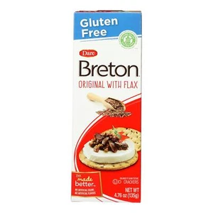 Breton/Dare - Crackers - Original with Flax - Case of 6 - 4.76 oz. - Picture 1 of 2