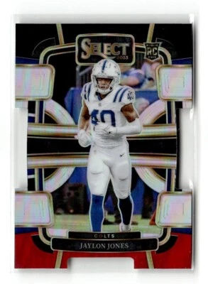 2023 Panini Select - Black Red Die-Cut Prizm #42 Jaylon Jones (RC) - Image 1 of 2