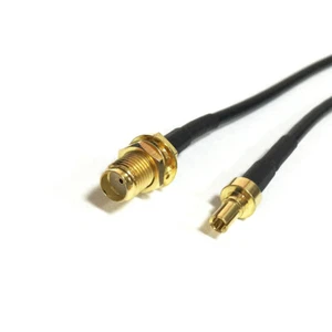 SMA female bulkhead to CRC9 male ST RF Jumper cable RG174 20cm for HUAWEI E169 - Picture 1 of 6
