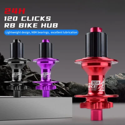 Buje trasero delantero plegable bicicleta carretera 24H freno de disco eje pasante 100x12/142x12MM Foto 1 de 4