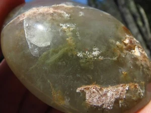 GREEN QUARTZ BEAUTIFUL RARE NEW FIND POLISHED CRYSTAL PALMSTONE MADAGASCAR *1 - Picture 1 of 6
