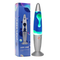 13.8 inch Lava Lamp Blue Liquid Motion Lamp Relaxing & Soft Motion Light Gift