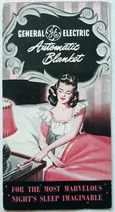 GENERAL ELECTRIC Automatic Blanket 1948 BROCHURE Electric Blanket Pink Color - Picture 1 of 3