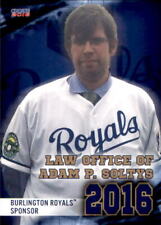 2016 Burlington Royals Choice #30 Law Office of Adam P. Soltys NM Baseball Card