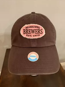 Milwaukee Brewers MLB Est.1970 Brown& Pink Baseball Hat NWT - Picture 1 of 8