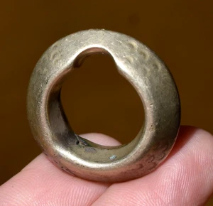 Antique Ethiopian Handmade Ethnic Silver Tribal Ring Ethiopia Africa, Size 4.75 - Picture 1 of 9
