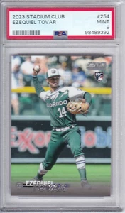 2023 Topps Stadium Club #254 EZEQUIEL TOVAR RC Rockies ROOKIE Card MINT PSA 9 - Picture 1 of 3