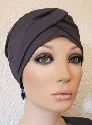 DAMEN CHEMO MÜTZE TURBAN Kopfbedeckung Chemotherapie Krebs Chemomütze Kira - Bild 1 von 4
