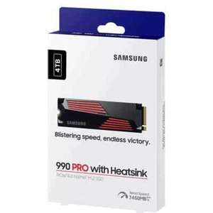 Samsung 990 PRO with Heatsink 4TB 4To SSD, M.2, NVMe, PCIe MZ-V9P4T0GW - Afbeelding 1 van 5