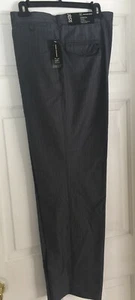 INC Men's Pants Grey Standard Fit Flat Front size 36 W x 32  - Picture 1 of 4